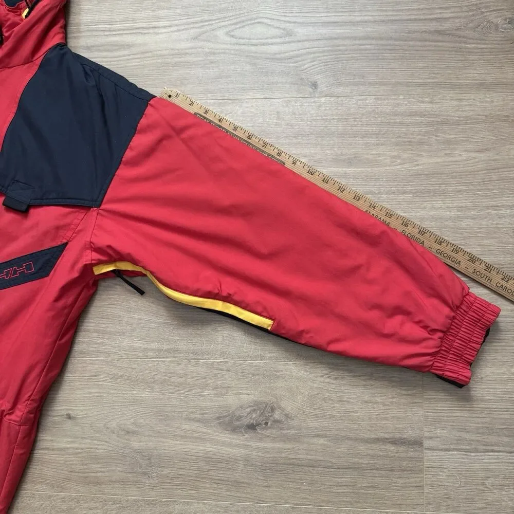 Vintage 90s Helly Hansen HH Helly-Tech Ski Parka Jacket Red Fits M/L Thinsulate